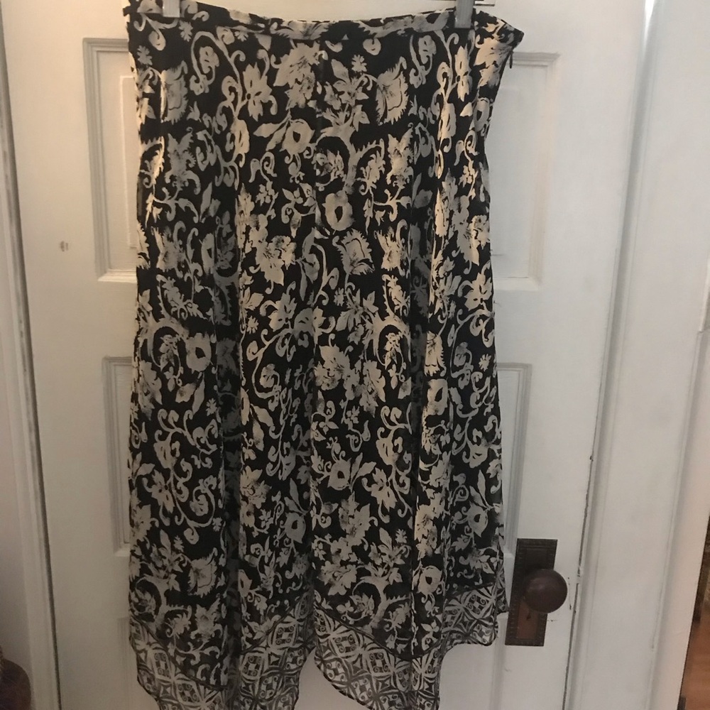 Charter Club silk handkerchief bottom skirt